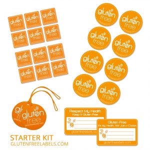 Gluten Free Labels Orange Starter Kit