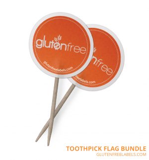 Gluten Free Toothpick flag